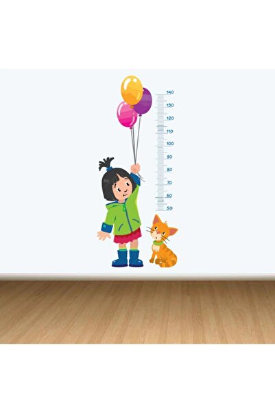 KT Decor Autocolant de perete drăguț pentru măsurarea înălțimii pentru fetiță...