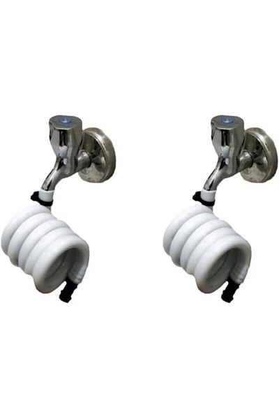 STOREMAX Muartshop 2 Pieces White Wc Hose Automatic Toilet Bidet Hose Foldable Hose 871301