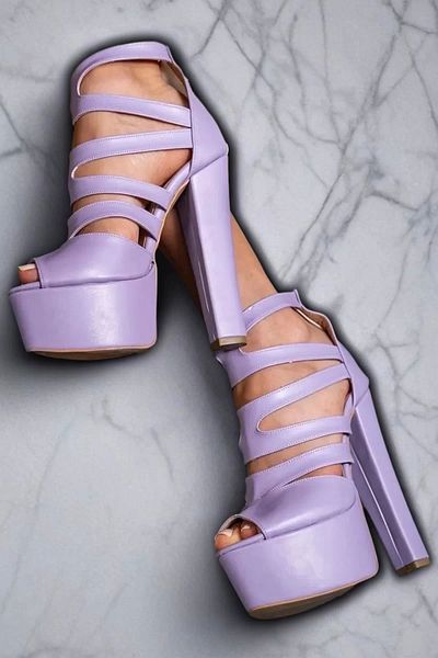 PayBuy Pantofi eleganti de damă Pantofi cu platformă cu toc gros Pantofi de seară cu design special