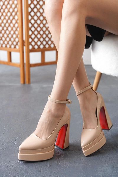 PayBuy Pantofi Eleganti De Damă Pantofi Negri Cu Platformă Dublă Pantofi De Seară Design Special