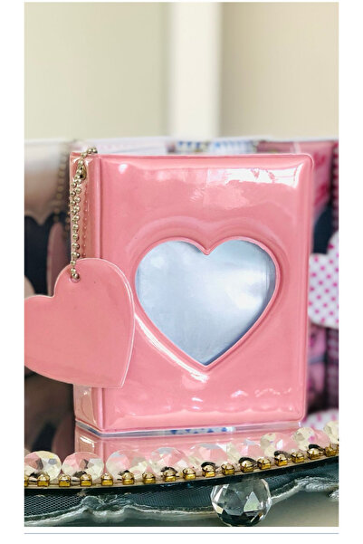 Umut Matbaacılık Binder Fotokart Mini Albüm 6x9 Instax Mini Kalpli Model Fotoğraf Resim Albümü Kartlık