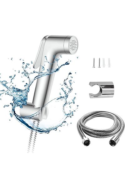 JOMOO Shattaf Set, Bidet Sprayer for Toilet with 47inches Stainless Steel Bidet Hose, Wall Mounted H