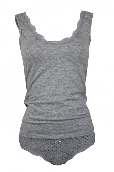 Magic dream Magic dream women's tank top and panties set, model 8135, Grey S INTL