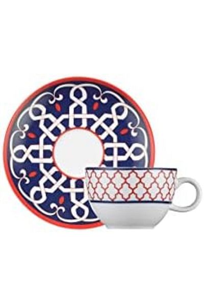 STOREMAX Ntwork Porcelain Zeugma 6 Person 12 Piece Tea Set 11004, 220 ml Add 1087243