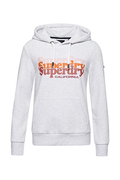 SUPERDRY Kapuzenpullover Sweatshirt Hoodie mit Print