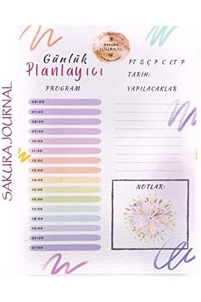 STOREMAX Ysstorex Journal Daily Planner Memo Pad Starcolxollection 655141