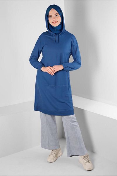 Alvina TUNIC WITH HOODED CUFFS RUBBER 43619