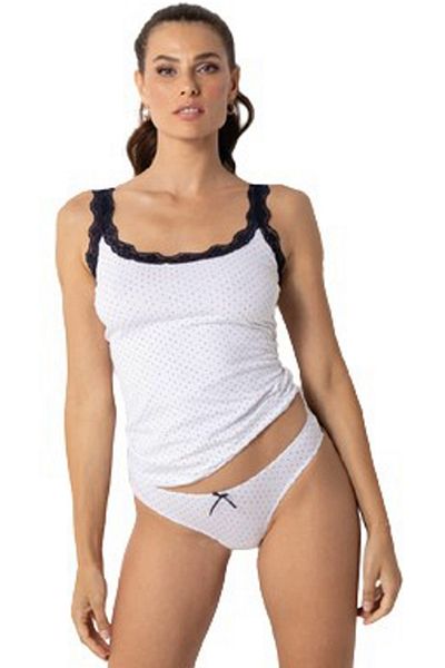 Magic dream Magic dream women's tank top and panties set, model 8137, White M INTL