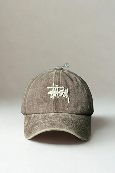 Tresore Stussy Washed Brown Καπέλο-Καπέλο / Stüssy Washed Brown Καπέλο-Καπέλο / Καπέλο μπέιζμπολ