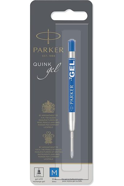 STOREMAX Sellbuystore 1950346 Gel Ballpoint Pen Refill, Medium Thickness Nib, Blue, Gray 1053513