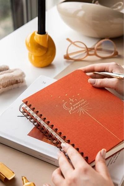 STOREMAX MU-ARTSHOP Спирален планер Linen Unlimited, цвят Coral, tnca 871301