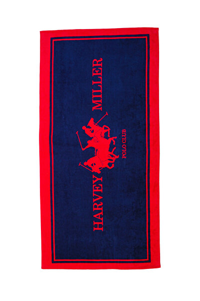Harvey Miller Polo Club Badetuch Beachtowel mit Beutel, Strandtuch, Saunatuch