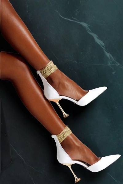 PayBuy Γυναικείο χρυσό βραχιόλι Παπούτσια με τακούνι καμπάνα Βραδινό φόρεμα μ...