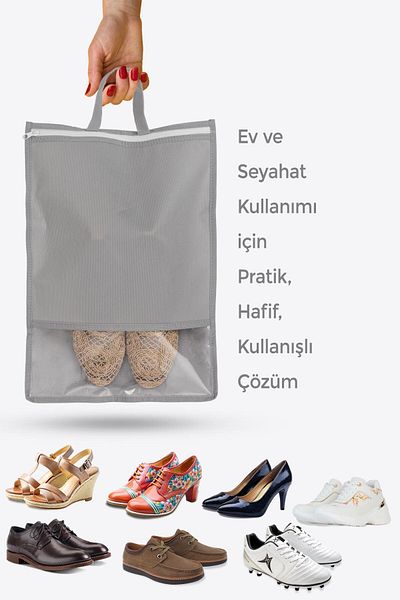 Helen's Home 10 Pieces of Shoes with Windows - Cabinet Drawer Luggage Travel Bag
