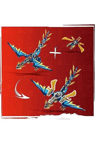STOREMAX Jvnastore ®   Element Dragon Against the Empress Robot 71796 Toy Building Set (1038 Par