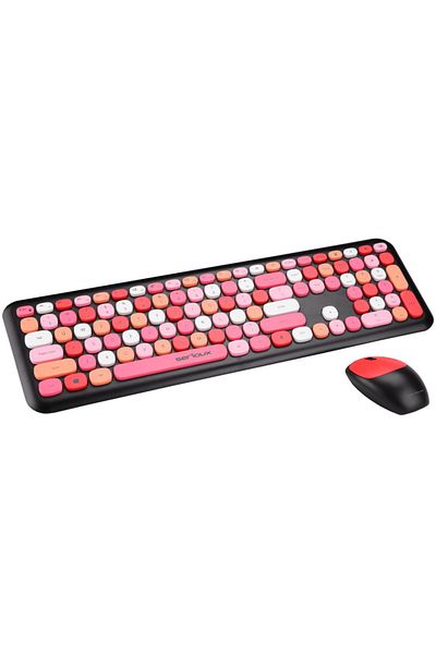SERIOUX Kit wireless tastatura + mouse Serioux Colourful