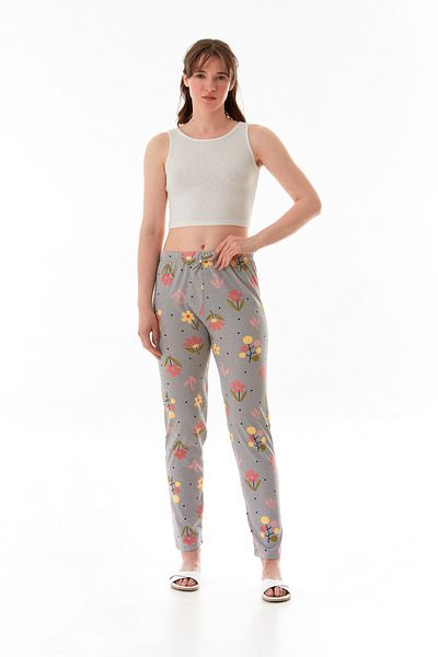 Fulla Moda Floral Printed Pajama Bottoms