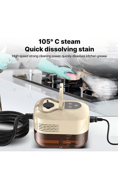 ET-LIFE Steam Cleaner, 4.5Bar Pressurized Steamer for Cleaning, Handheld Steam Cleaner, for Home, Car