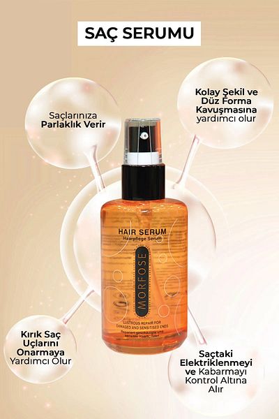 Morfose Argan Hair Serum 75 ml - Dyed and Highlighted Hair - Mrfs