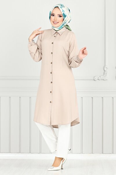 ModaMerve Tunica cu nasturi in fata 0171BGS895-M Vizyon