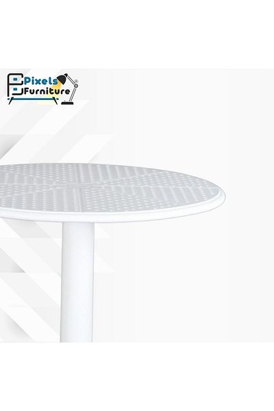 PixelsFurniture Pixel Furniture Round Plastic Table, For Indoor Or Outdoor Use