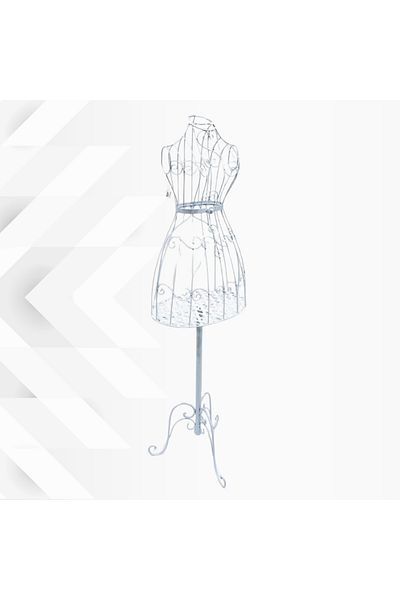 PixelsFurniture Pixel Furniture Female Mannequin, Wedding Dress and Clothing Display Mannequin with Flower Stand, No Hanger