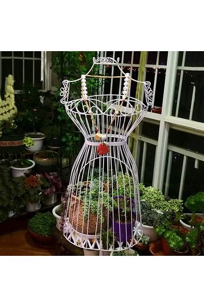 PixelsFurniture Pixel Furniture Female Mannequin, Wedding Dress and Clothes Display Mannequin with Flower Stand