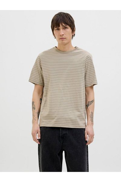 Jack & Jones T-shirt Gestreift Rundhalsausschnitt T-shirt