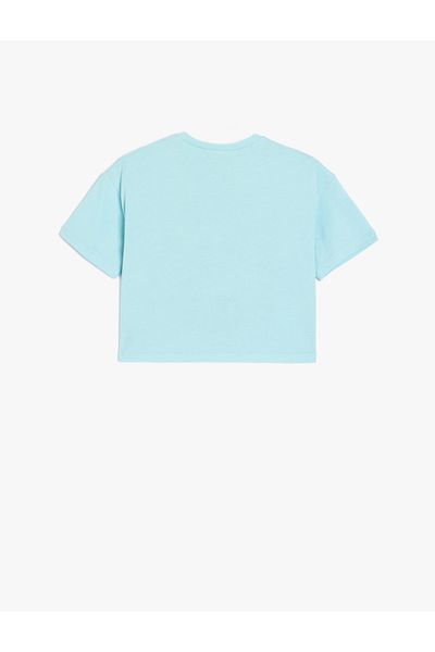 Koton Tricou cu mânecă scurtă din bumbac cu decolteu cu imprimeu anime