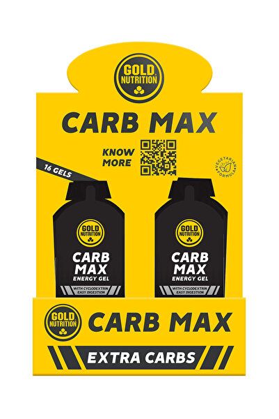 GOLDNUTRITION Gel Energizant, Carb Max Fara Aroma, Cutie Cu 16 Geluri