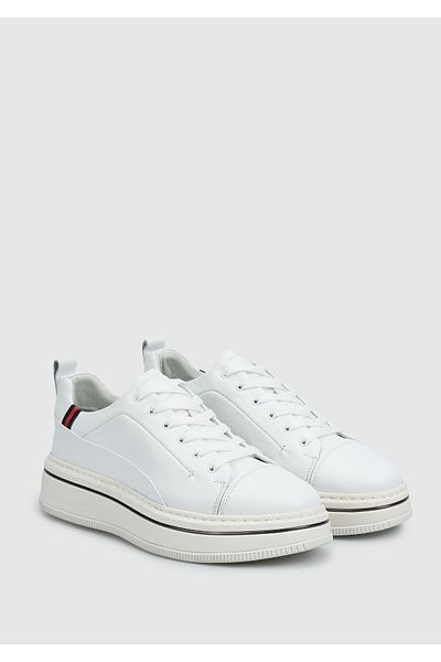 Provoq Tenis pentru bărbați din piele albă