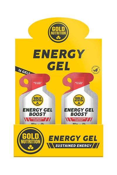 GOLDNUTRITION Watermelon Energy Gel, Boost Energy Gel, Box of 16 Gels