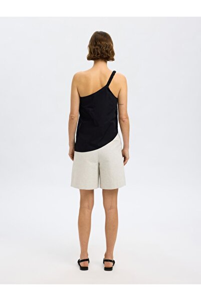 SELECTED One-Shoulder-Top Geflochtenes