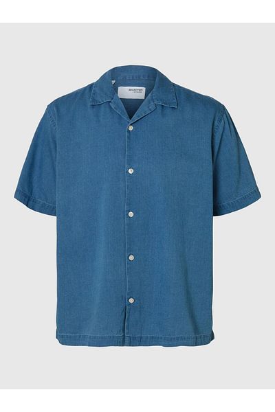 SELECTED Jeanshemd Kurzarm