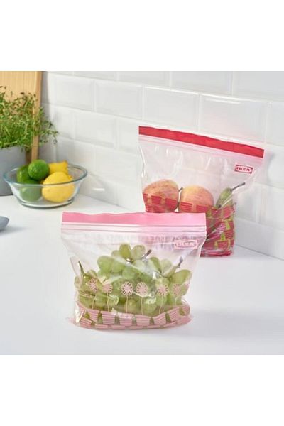 IKEA , Istad Resealable Bags, 1 Pack (25 x 1.2 Litre + 25 x 2.5 Litres) Food Grade Freezer Bags