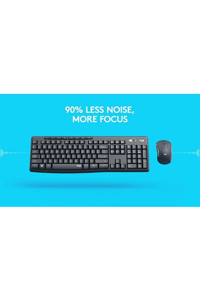 logitech Kit wireless tastatura si mouse Logitech MK295 Silent