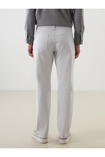 LC Waikiki Lcwaikiki Classic Gray Standard Fit Gabardine Men's Chino Trousers