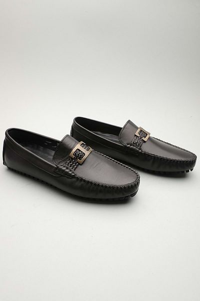 Gondol Men's Genuine Leather Classic Loafer Black 41 Ttx. 601128
