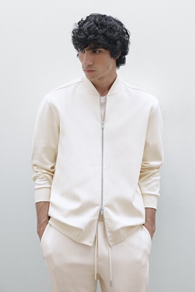 Massimo Dutti Pamuk karışımlı bomber ceket