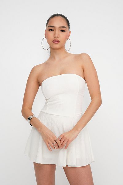 Addax Μίνι Φόρεμα Στράπλες E16536