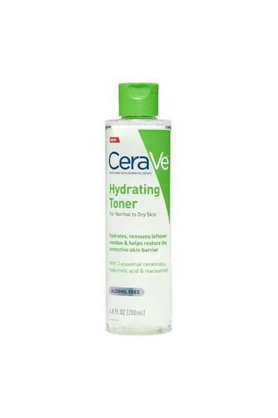CeraVe Hydrating Face Toner – 6.8 oz – Alcohol-Free, with Hyaluronic Acid, Ni...