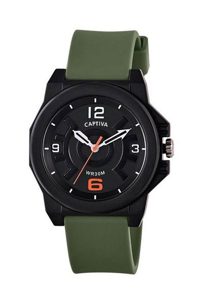 captiva 30 Meters Water Resistant Sports Kids/Teens Wristwatch with Analog Numerals 2228GAQ