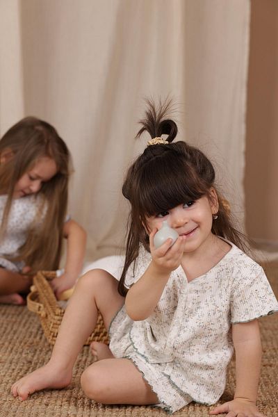 OhlalaKoala Ivy Print Girls Shorts Set