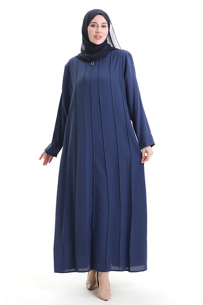 sefamerve Φερμουάρ με ραφές μεγάλου μεγέθους 6177-05 Indigo