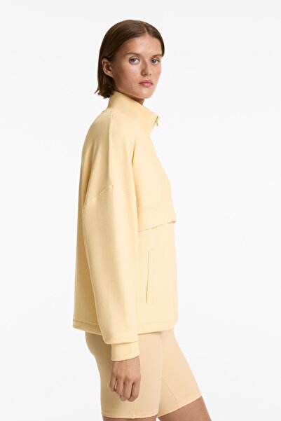 Oysho Pamuklu ve modal kumaşlı fermuarlı sweatshirt