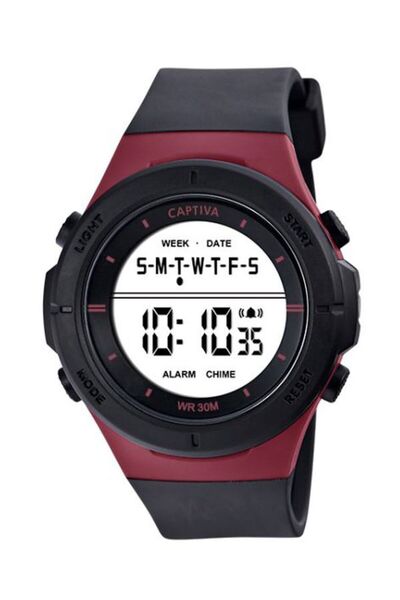 captiva Dijital 30 Metre Suya Dayanıklı Işıklı Alarmlı Kronometreli Takvimli ...
