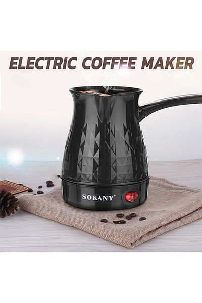 SOKANY Turkish Coffee Maker Italian Moka Pot 500ml 500W SK-219 Black