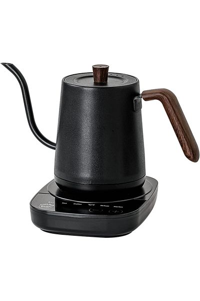 ET-LIFE Electric Gooseneck Kettle 0.8L, Automatic Temperature Control and Constant Temperature, 1000W Black