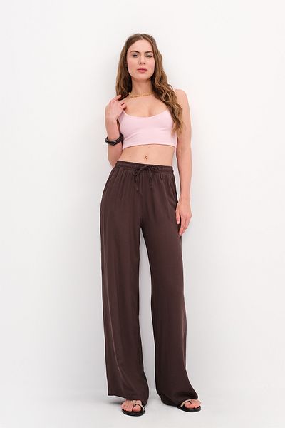 Addax Front Tie Wide Leg Trousers Pn16791-İ13