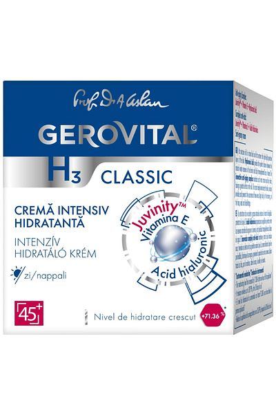 GEROVITAL Crema Gerovital H3 Classic intensiv hidratanta de zi